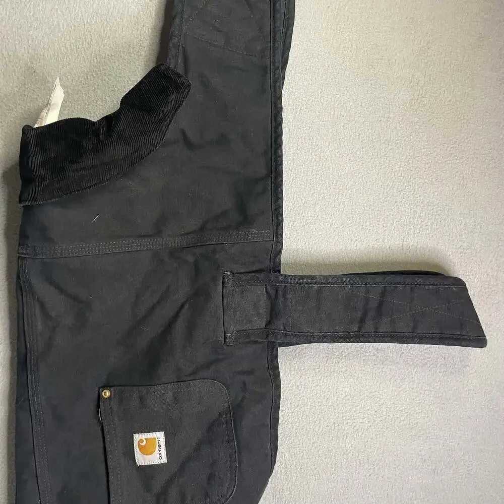 Carhartt Firm Duck Insulated Dog Chore Coat Black Measurements in photos